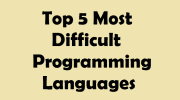 Difficult Programming Languages