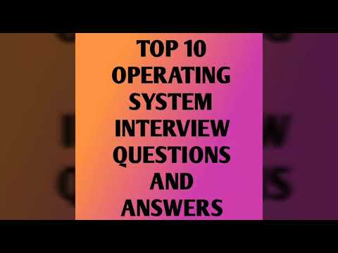 Operating System Interview Questions