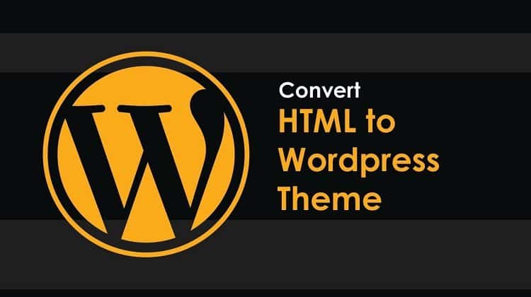 html to wordpress