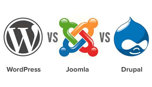 WordPress vs Joomla vs Drupal